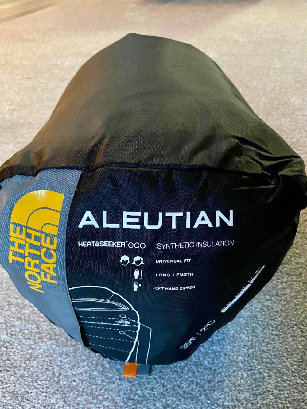 Sleeping Bag North Face Aleutian Synthetic Long Length Mummy Left Zipper 35deg - Picture 3 of 16